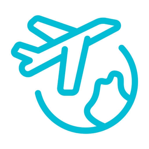 Run Walk Explore Travel World Icon